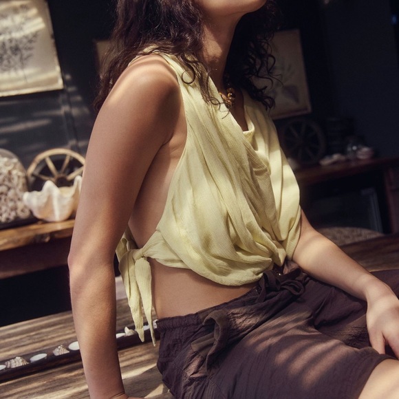 FREE PEOPLE FREE-EST DARIA TOP SHIRT BLOUSE SIZE XS MSRP $50.00 NWT - Picture 4 of 7